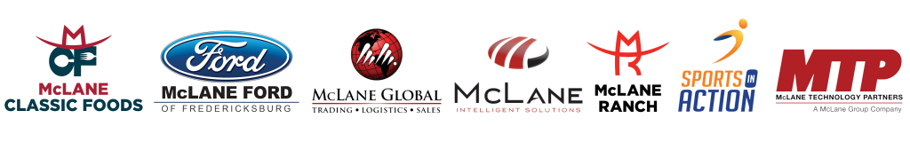 Seven logos from the McLane Group family of businesses